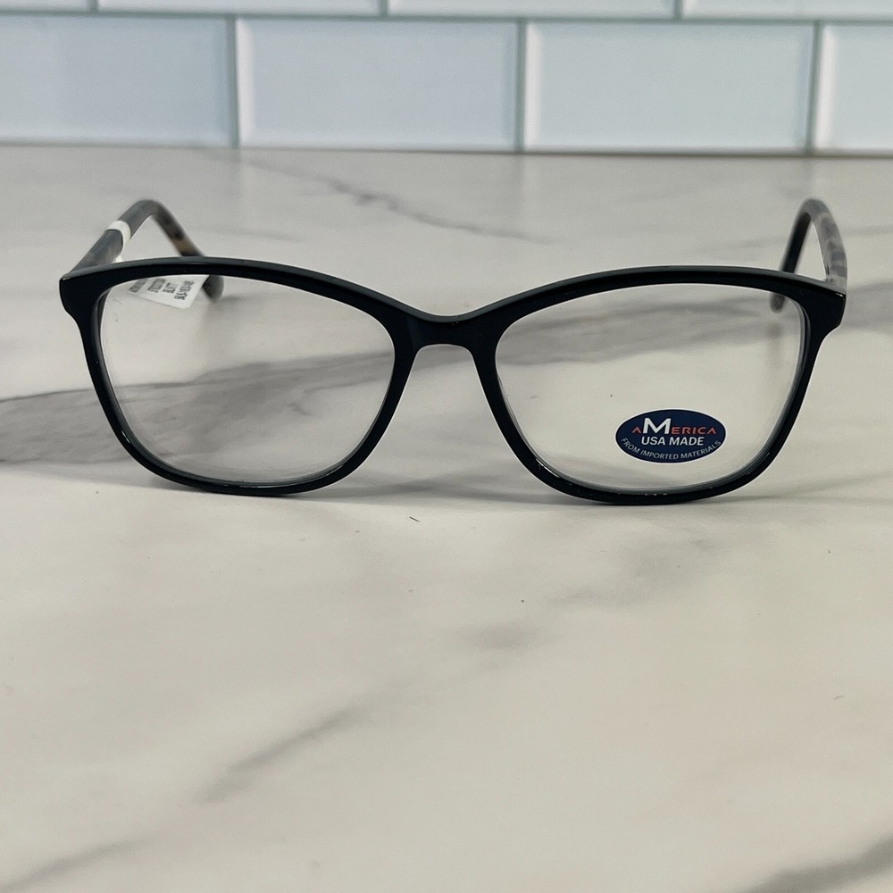 M America Autumn MU 218 BLKTT Black Tortoise Eyeglass Frames 54 16 145